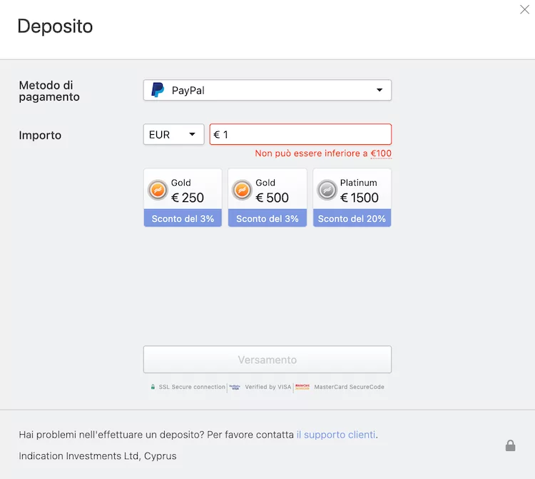 come depositare e prelevare su Libertex